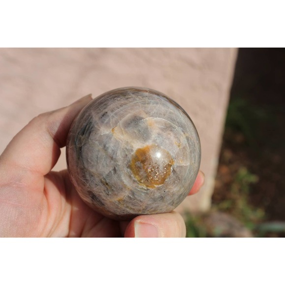 Black Moon stone Sphere divine feminine - Picture 6 of 6